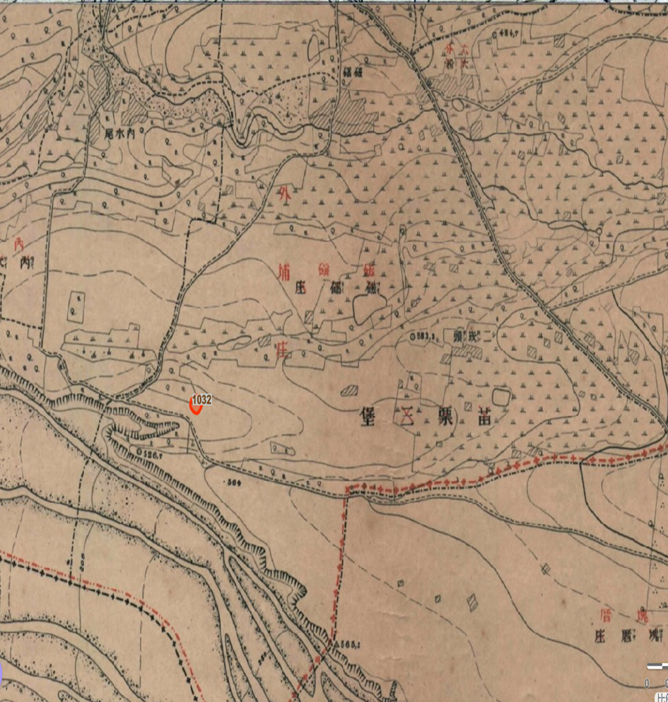 1904年日治臺灣堡圖-劉秀才古厝